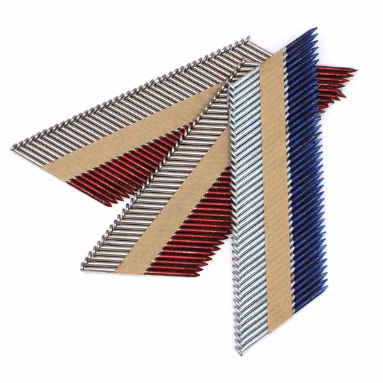 Heißer Verkauf Papierstreifennagel zum Bauen mit glattem Schaft und Ringschaft