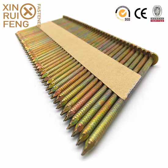 Lackierter, beschichteter oder mechanisch verzinkter Q235-Stahlpapierstreifennagel von guter Qualität